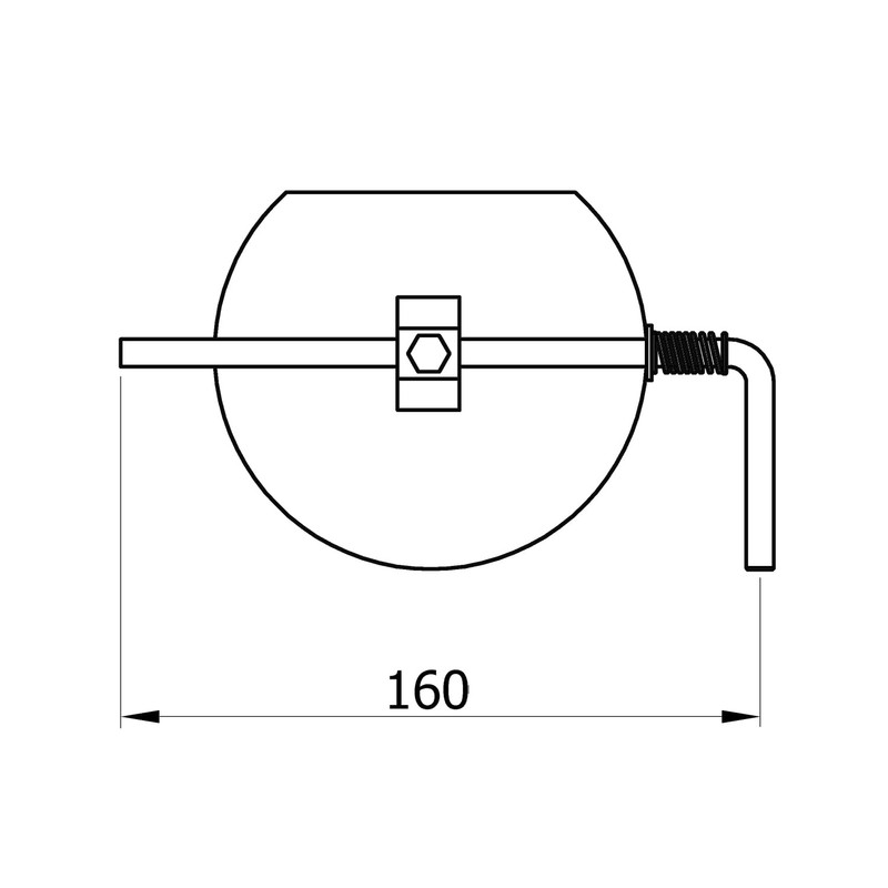 raik Smoke Pipe/Stove Pipe Throttle Valve for Diameter 130 mm