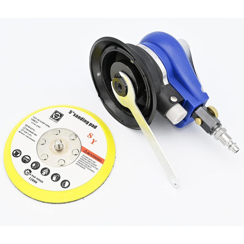 5 Inch Air Random Orbital Sander, Pneumatic Palm Sander tool
