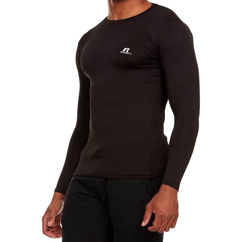 Russell Athletic Men's Long-Sleeve Compression Top Lightweight Compression Shirts for