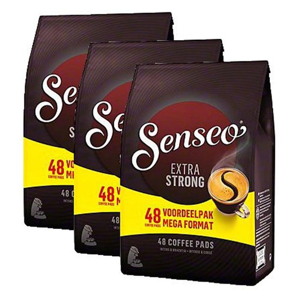Senseo Extra Strong, Nieuw Design, Pack of 3, 3 X 48 Coffee Pods