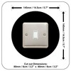 Single Light Switch Surround | Round | Acrylic Back Panel