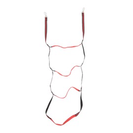 Boat Marine Rope Ladder Boarding Rope Ladder for Inflatable Boat Kayak Motorboat Canoeing Red 4 Stairs