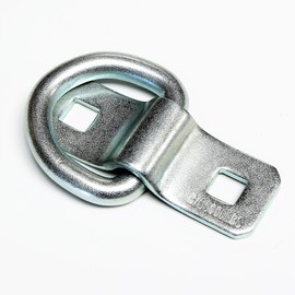 (Pack of 12) 3/8 Bolt On Surface D Ring Tie Down Mount B/S 5,000lbs - 24PCS 3/8" x 2-1/2 inch Carriage Bolt Included