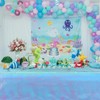 2Pack Iridescent Blue Plastic Tablecloth, Shiny Disposable Laser Rectangle Table