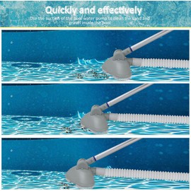 Vbestlife Aspiradora de Piscina de Mano, Limpieza de Escombros de Polvo No Eléctricos para la Piscina para la Piscina para la Piscina y el SPA