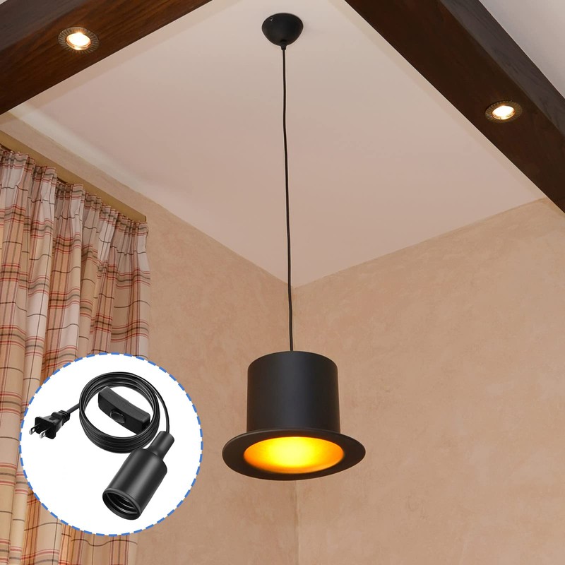 10 Pack Hanging Light Cord Pendant Light Cord with Switch