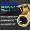 Heavy Duty 1/4" NPT Tire Air Chuck with Clip Adapter