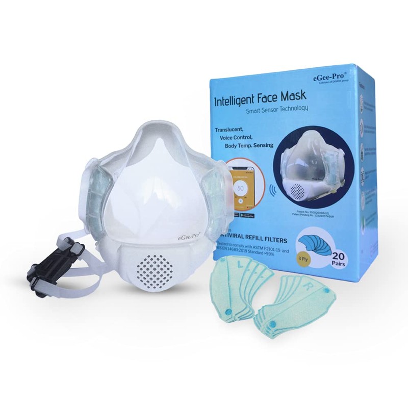 eGee-Pro GP980 Mask with Speaker, High Performance Filter Set of