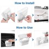 2Pcs Cubo de Basura para Coche con Tapa,Mini Blanco Bote