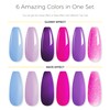 BURANO Poly Extension Gel Nail Kit, 6 Colours Nail Poly