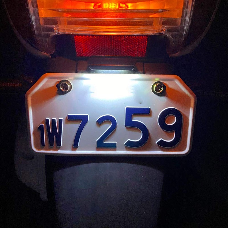 Discover Winds Motorcycle Number Light 6LED Bright! License Lamp Easy