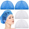 Grevosea 4 Pcs Net Plopping Cap for Drying Curly Hair,