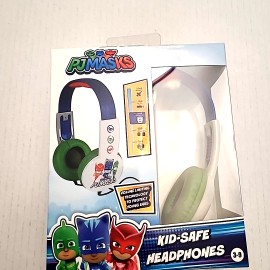 nickolodeon Nickelodeon PJ Masks Kid Safe Wired Headphones Ages 3-9 Volume Limiting 85dB
