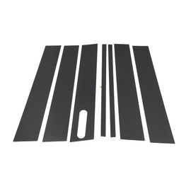 HEROFFIX 7 Pcs Door Pillar Window Trim for Ford Explorer Sport Trac 2001-2005 Front Rear Left Right Anti Scratch Sticker Pillar Posts Door Outer Exterior Cover Carbon Fiber Pattern Black