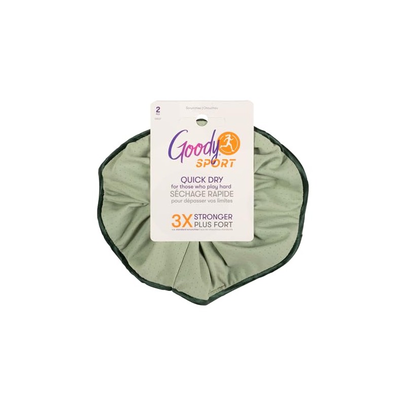 Goody Active Forever Scrunchie Blue Green 2CT