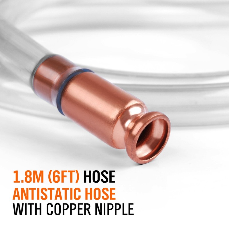 HORUSDY Gas Siphon 6FT Multi-Purpose Super Easy Siphon Pump,1/2" Valve