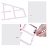 Hanging Closet Organizer 3 Tier Pink Storage Shelf Minimalist Grid