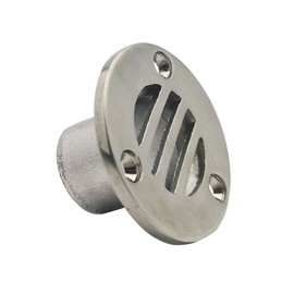 316 Stainless Steel Boat Floor Deck Drain Scupper 46x22.5mm for Boat Yacht Deck Drain Replacement 2Pack