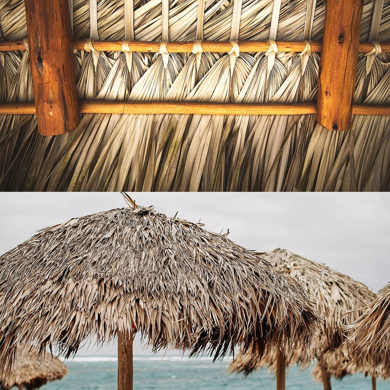 198'' x 16" Tiki Straw Roof Thatch –Mexican Style Artificial