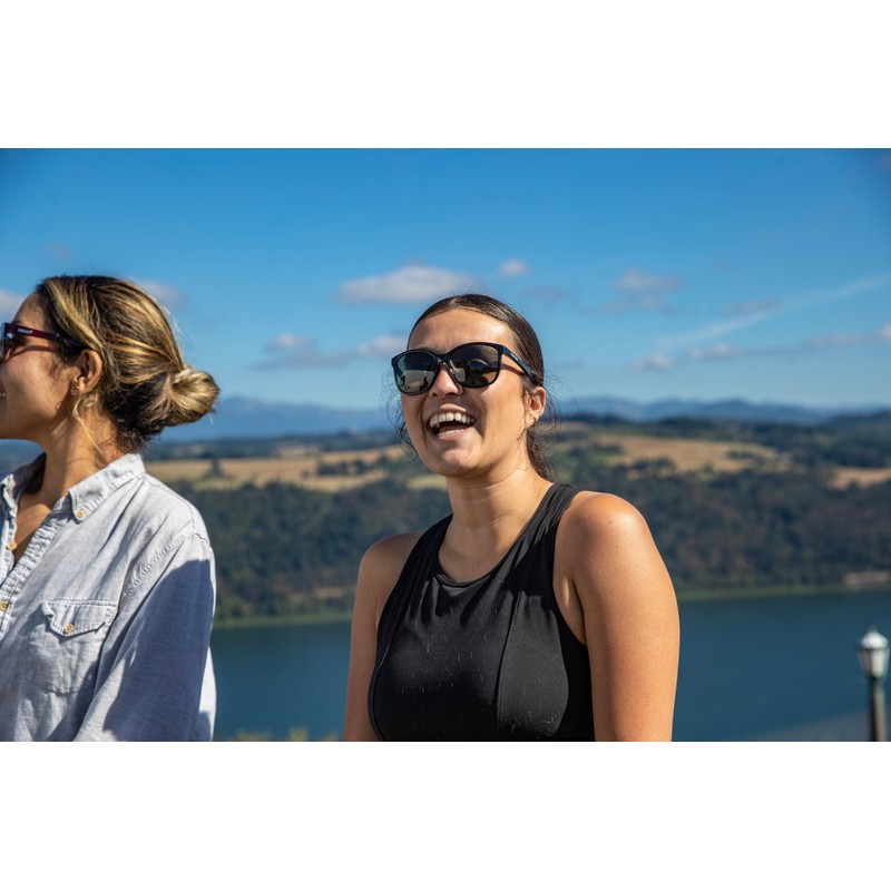 Suncloud Sashay Polarized Sunglasses, Black, Polarized Gray Green, One Size