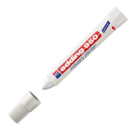Edding 950 Industry Paint Marker - White (Pack of 10)