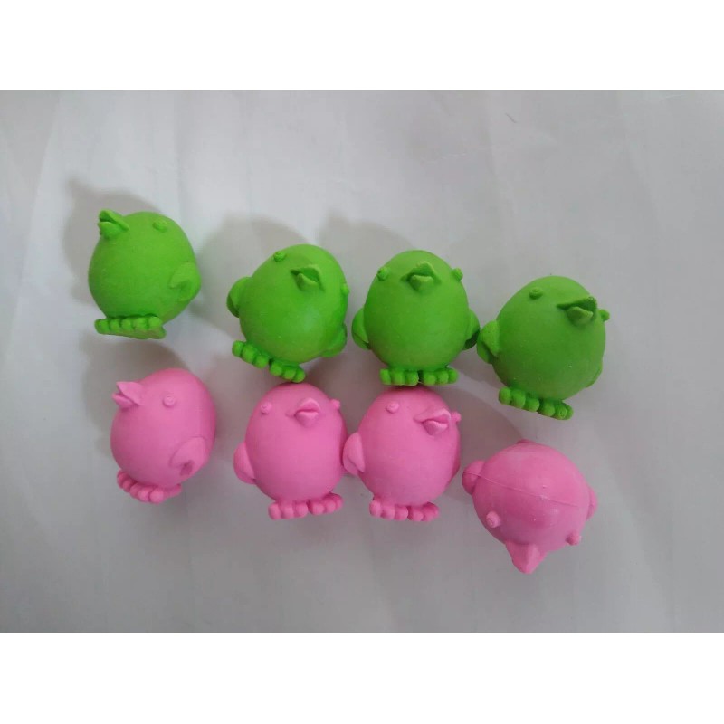 Wholesale Merchandisers 8 Easter erasers Chicken