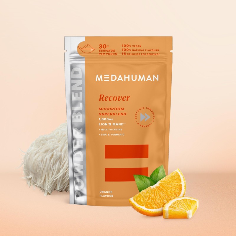 MEDAHUMAN MEDAHUMAN? Recover | Lions Mane Powder & Mushroom Powder