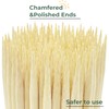 Bonsucee 8" Bamboo Skewers (100PCS) for Grilling, BBQ, Shish Kebobs,