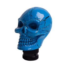 TSudoku Skull Shifter Knob Head Gear Shift Knob Cool Style Shifting Lever Handle Fit Most Manual Automatic Car Tuck Vehicle, TA12A, Blue