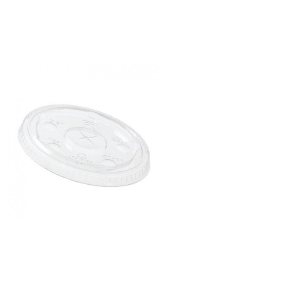 Clear Straw Slotted Flat Lid for Fabrikal 9 & 10