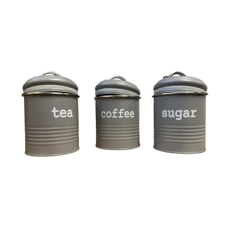 Apollo Round Air Tight Tea Coffee Sugar Kitchen Storage Canister