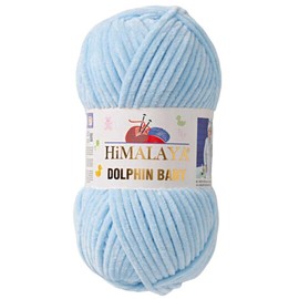 2 Pack/Skeins Himalaya Dolphin Baby, Each Skein 100 Gr/3,5 oz, 120 mt/ 132 yd, Super Bulky Yarn, Blanket Yarn, Velvet Yarn, Knitting Yarn, Amigurumi Yarn, Baby Yarn 80306