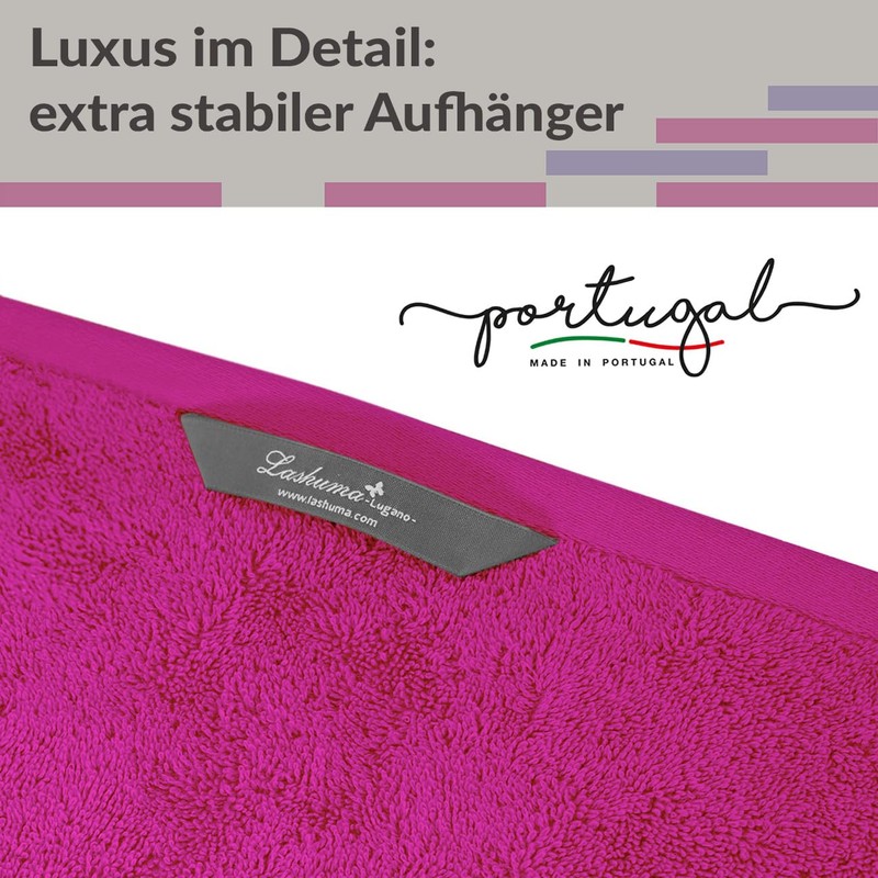 Lashuma Luxury Quality Lugano Terry Towelling Hand Towels Set of