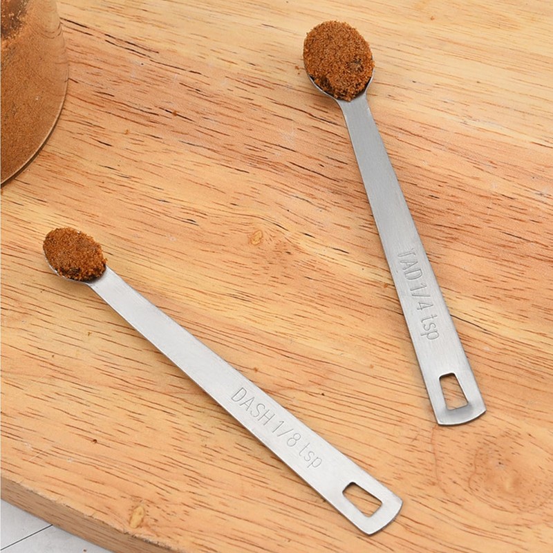 SLEEKEE 5 Pieces Stainless Steel Measuring Spoons Set, Mini Spoon,
