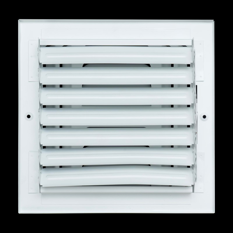 Fits 8x8 Duct Opening 3 Way Fixed Curved Blade Air