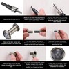 PATIKIL 5/8" Door Viewer Peephole, 2 Pcs Zinc Alloy Privacy