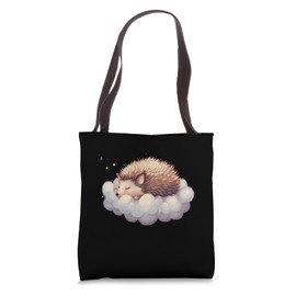 Sleepy Hedgehog Cloud Sleeping Animal Hedgehog Sleeping Tote Bag