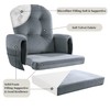 HOMBYS Glider Rocker Replacement Cushions 5 PCS with Storage Side