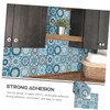 STOBAZA Sturdy PVC Kitchen Tile Decals 48pcs Removable Wall Stickers