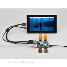 CM5 Base Board for Raspberry Pi Compute Module 5, Mini Base Board B with EEPROM & Encryption Chip, GPIO Header, USB HDMI Adapter, for CM5 Lite/eMMC