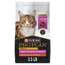 Purina Pro Plan Sensitive Skin and Stomach Senior Cat Food Salmon and Rice Formula - 3.5 lb