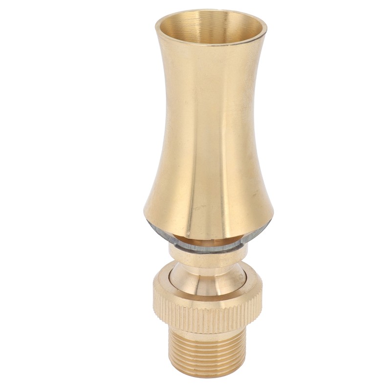 Brass Ice Tower Cedar Water Fountain Nozzle Spray Head Adjustable