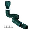 plusgutter Green1-Pack Rain Gutter Downspout Extensions Flexible, Drain Downspout Extender,Down