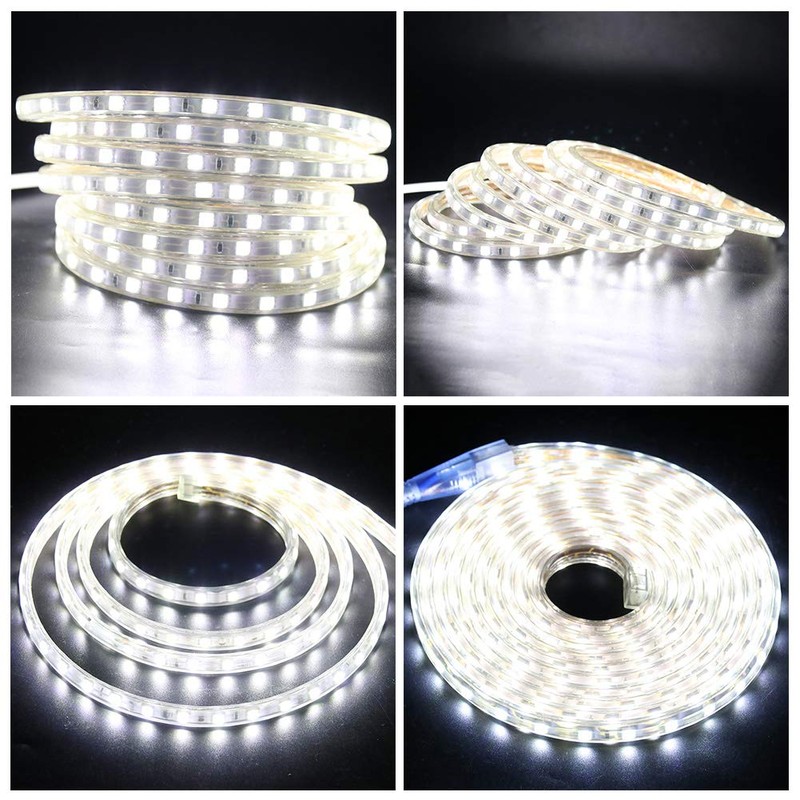GQL 2m Dimmable LED Strip Mains Powered, WhiteSMD 5050 60leds/m