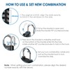 GIVERARE 4 Pack Combination Lock, 3-Digit Padlock Keyless, Resettable Luggage