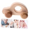 Gatuida Wooden Push Car Smooth Grip Vehicle for Sensory Development