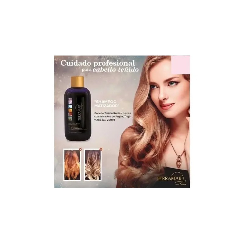 Shampoo Matizador Para Cabello Terramar, 250 Mls.
