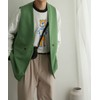 Sense of Place AA26-17A008 Men's Double Tailored Vest, green