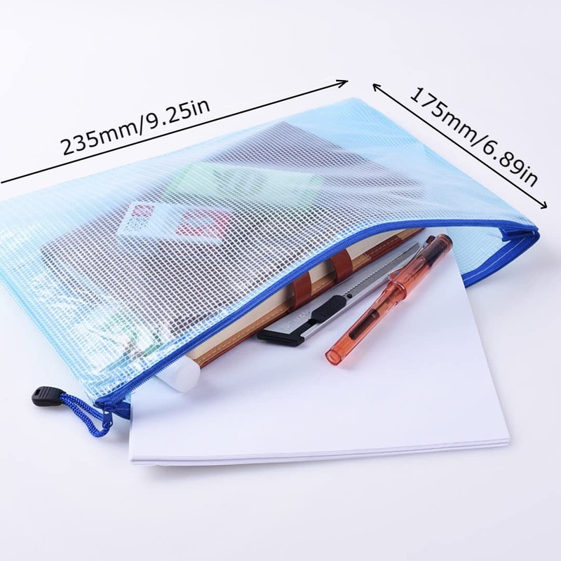 10PCs A5 Plastic Wallets A5 Document Wallets A5 Plastic Folder