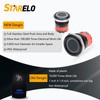 STARELO 10Amp 22MM 7/8'' Latching Push Button Switch 12V 1NO